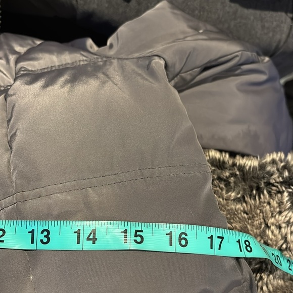 London Fog Grey High neck winter puffer jacket Sz M - Picture 11 of 12